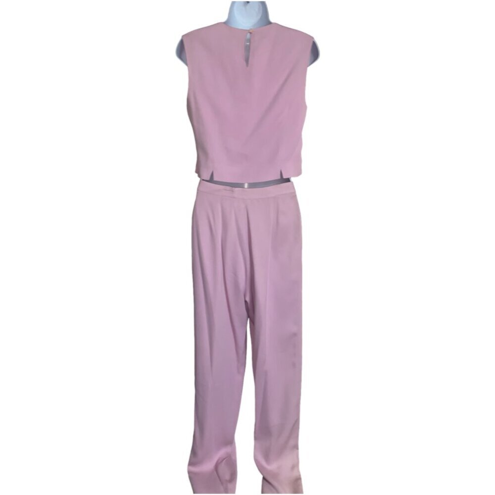 *CFR*2 Pc. Mauve Pink Pants Suit (Crop Top Sz.8, Pants Sz.6) - Picture 5 of 9